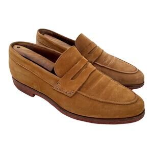 Mike Konos Tan Suede Penny Loafers | Minimalist Luxe Classic Style  Preppy italy